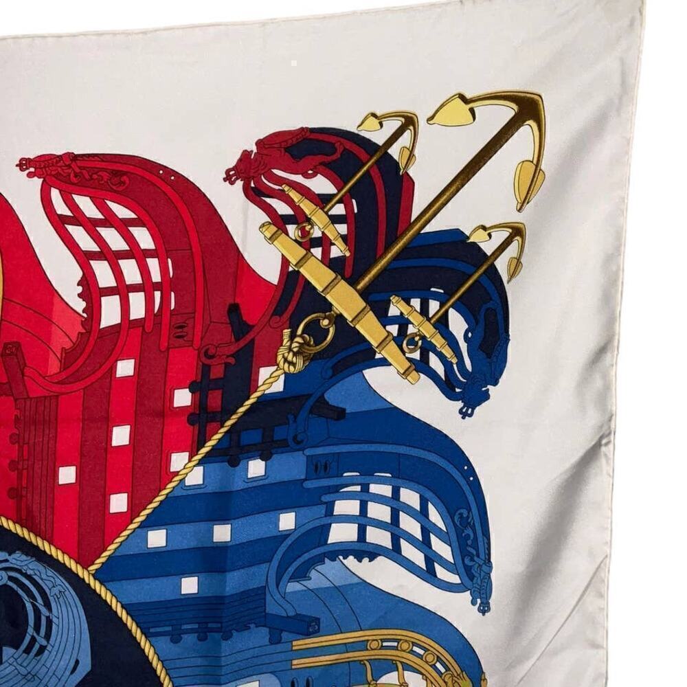 Hermès Hermes Vintage Proues 90cm Square Silk Scarf - Picture 12 of 16